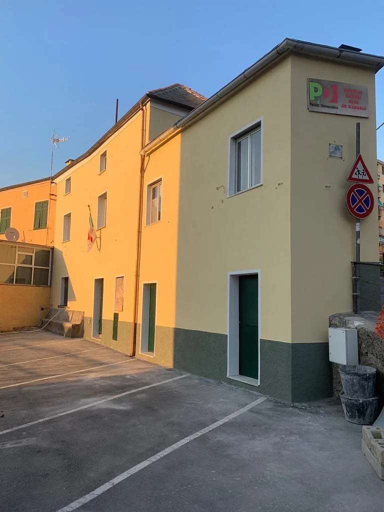 Palazzina con facciata rinnovata
